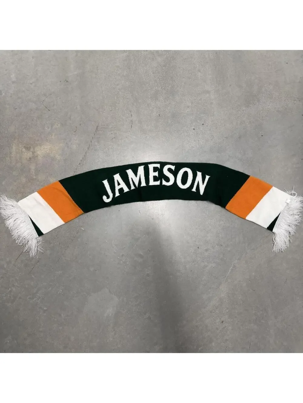 Jameson Irish Whiskey Green Knit Scarf St. Patricks Day Bar Promo Adult One Size